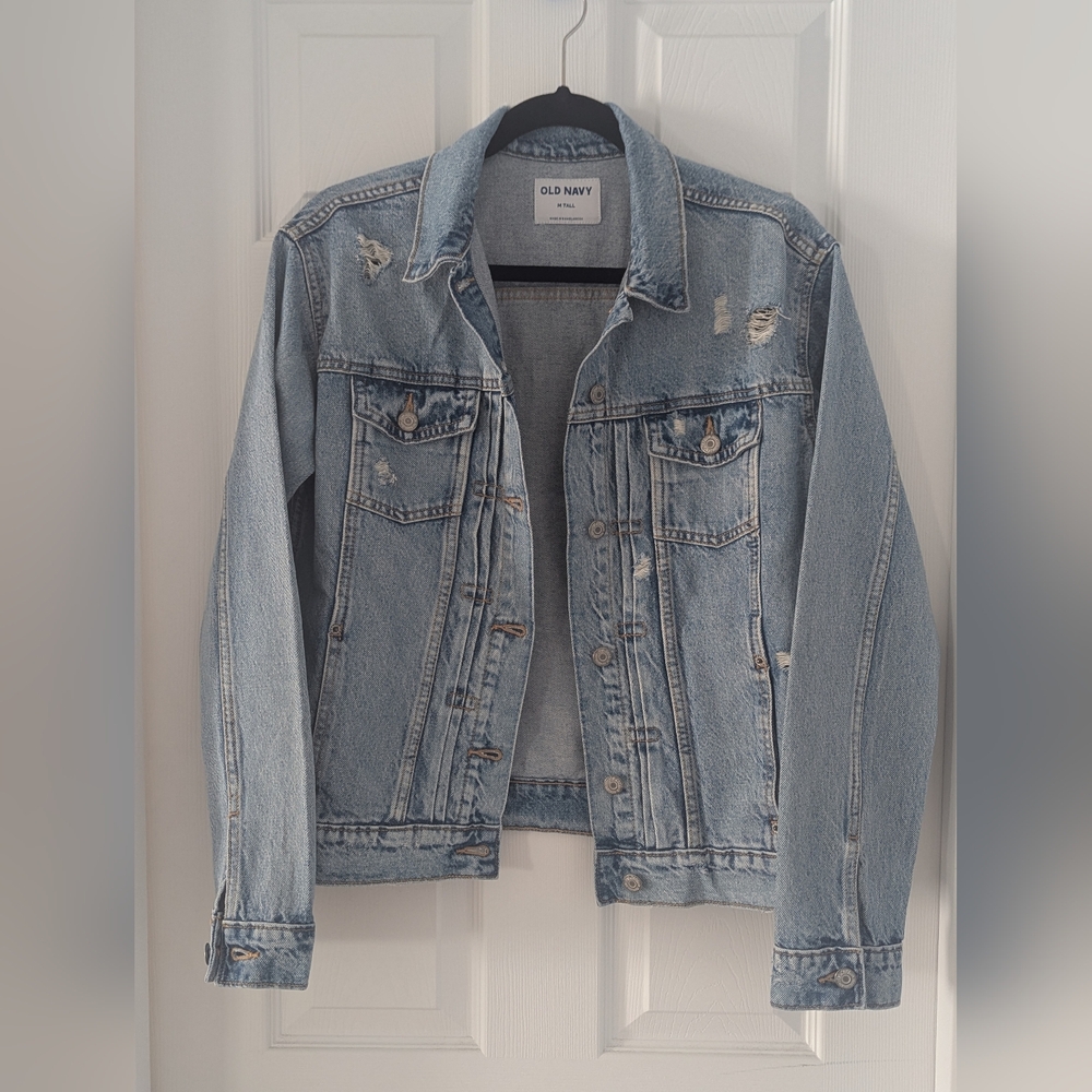 Old Navy Distressed Denim Jacket
